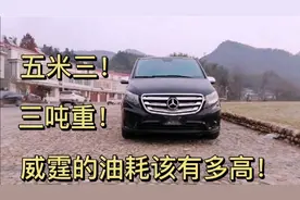 据说奔驰威霆油耗18L/百公里，一块多钱一公里？看看我来实测视频封面