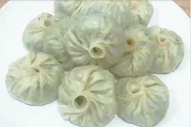 韭菜鸡蛋包子，薄皮大馅，鲜嫩多汁，不用发面，做法简单视频封面