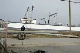 高铁变电站门前原10kv高压线路10M水泥电杆，需要改为15M的，视频封面
