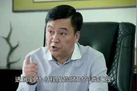 男子和老总汇报工作，老总让小伙跟进项目，谈成了升他的职