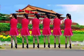 精选广场舞《爱我中华》，欢快优美简单易学，背面演示附动作分解