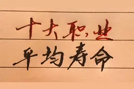 十大职业的平均寿命视频封面