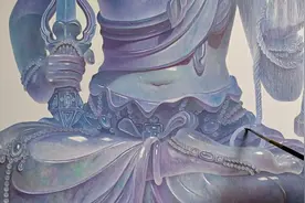 创作中的油画作品《不动明王》欣赏视频封面