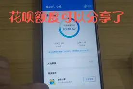 小伙发现新功能了，花呗额度居然可以分享亲人了，又是一波新福利视频封面