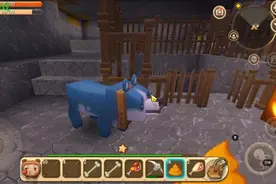 迷你世界：我去给西瓜施肥，两只大狗一路相随，就是有点让我无语