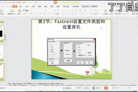 Fastnest设置文件类型和设置穿孔