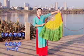 舞友们要的分解教学长谦舞《泛水荷塘》梅梅翠翠舞蹈队讲解