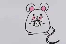 超简单的老鼠画法