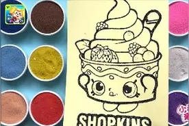 创意手工沙画:呆萌可爱的冰淇淋，2分钟做出成品，儿童DIY视频封面