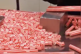 “红双喜”夹心手工糖原来是这样做的，看完知道为什么卖这么贵了