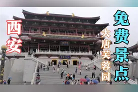 西安的大唐芙蓉园是免费的，晚上再看大唐不夜城，看演出需要自费