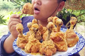 御厨秘制“锤子鸡腿”，香酥脆爽，越嚼越香，10个鸡腿不够吃视频封面