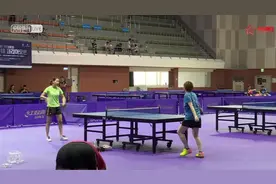 2018韩国公开赛 半决赛赛前训练 刘诗雯 陈梦 朱雨玲 顾玉婷