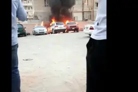 科威特63度高温，汽车自燃，信号灯融化，树都被晒着火了