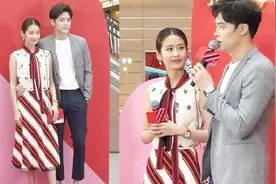 付辛博颖儿合体亮相，颖儿少女装现身，深情凝望甜度超标视频封面