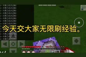 用命令方块无限刷经验。