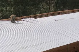 现在盖钢架棚都用这种瓦，据说可以防热耐用，一平方28元