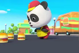 掉在马路上的大汉堡还能吃吗？快来和奇奇一起回收汉堡吧