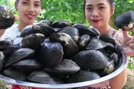 美丽厨娘教你在家做爆炒大蛤蜊，蛤蜊嫩而多汁，做法超简单