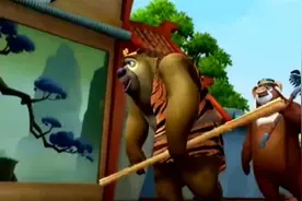 熊出没，熊大这个熊样真的很像猪八戒哇，真好笑