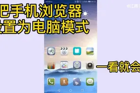 手机浏览器改成电脑模式，改下设置就行了，一看就明白了，很简单