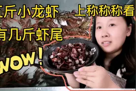 大梦买5斤小龙虾只留虾尾，称一称惊呆了 决定以后龙虾敞开了吃视频封面