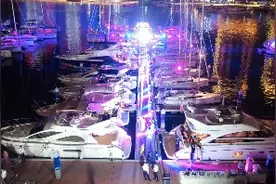 海天盛筵，多少男人梦想，灯光秀海上飞龙，看土豪怎么玩转三亚视频封面