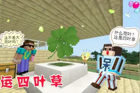 我的世界：神奇植物【幸运四叶草】，养大之后收获颇丰！视频封面