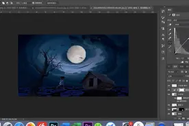 PS鬼屋森林海报制作教程教学
