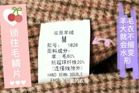 只要锁住毛鳞片，几千元的羊毛大衣水洗不缩水变形，方法很简单视频封面