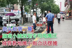 湖南小城规划专用地摊区，还有城管教你合法摆摊，不用担心被赶走视频封面