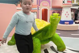 骑乌龟骑乌龟，骑不上去，真气人！