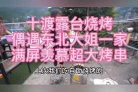 一斤羊肉串7串超大羊肉串，只要有东北大姐的地方，烤串也太强视频封面