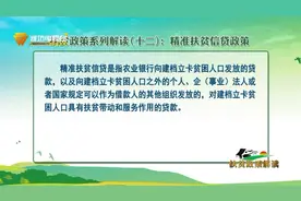 扶贫政策系列解读十二：精准扶贫信贷政策视频封面