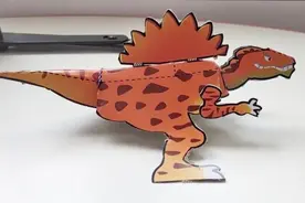 恐龙棘背龙儿童剪纸大全 棘背龙拼装 亲子益智游戏