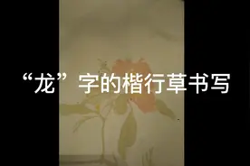 “龙”字的楷行草书书写视频封面