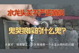 水龙头关不严还哨叫，原来只是这个小配件坏了，换个问题就解决了视频封面
