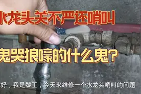 水龙头关不严还哨叫，原来只是这个小配件坏了，换个问题就解决了视频封面