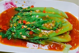 茄汁生菜最简单美味的做法，3分钟就能搞定，酸酸甜甜带点辣