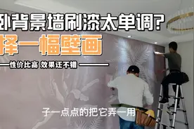 花800块买幅壁画搞定主卧背景墙  性价比真高  效果也不赖噢！视频封面