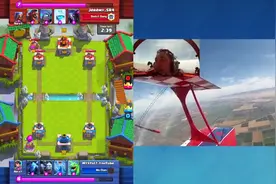 超级土豪皇室战争玩家!乘坐私人飞机在万米高空之上玩皇室战争!