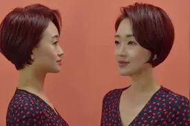 沙宣韩式短发，中年气质短发，这样剪你会赢得一批中年妇女顾客视频封面