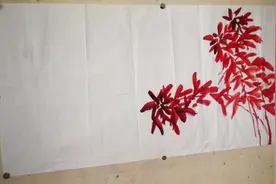 写意花鸟画入门提高，四尺《叶红花黄》原来也可这样画，简单视频封面