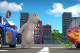 倒霉熊好不容易买了车标，结果蜥蜴安装了尾翼，气炸了！