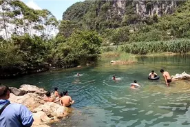 南宁周边山圩镇发现天然游泳池，全天免费的。视频封面