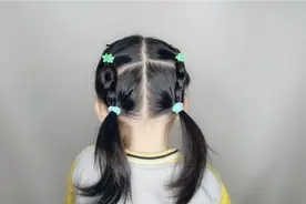 这么简单的儿童发型不信你还学不会，女宝宝短发造型洋气好看