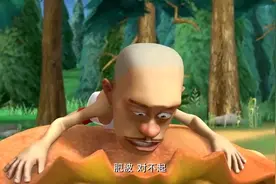 熊出没：肥波被大螃蟹吃掉了？光头强伤心极了，怒打大螃蟹！视频封面