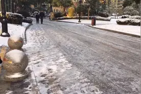 合肥零下8度是什么样的，结冰路面要小心，