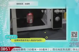 金属材质能否放入微波炉加热？专家现场实验求证，一起来看一下吧视频封面