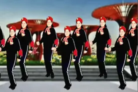 广场舞《红色娘子军》变队形，舞步简单大气，好看易学。视频封面